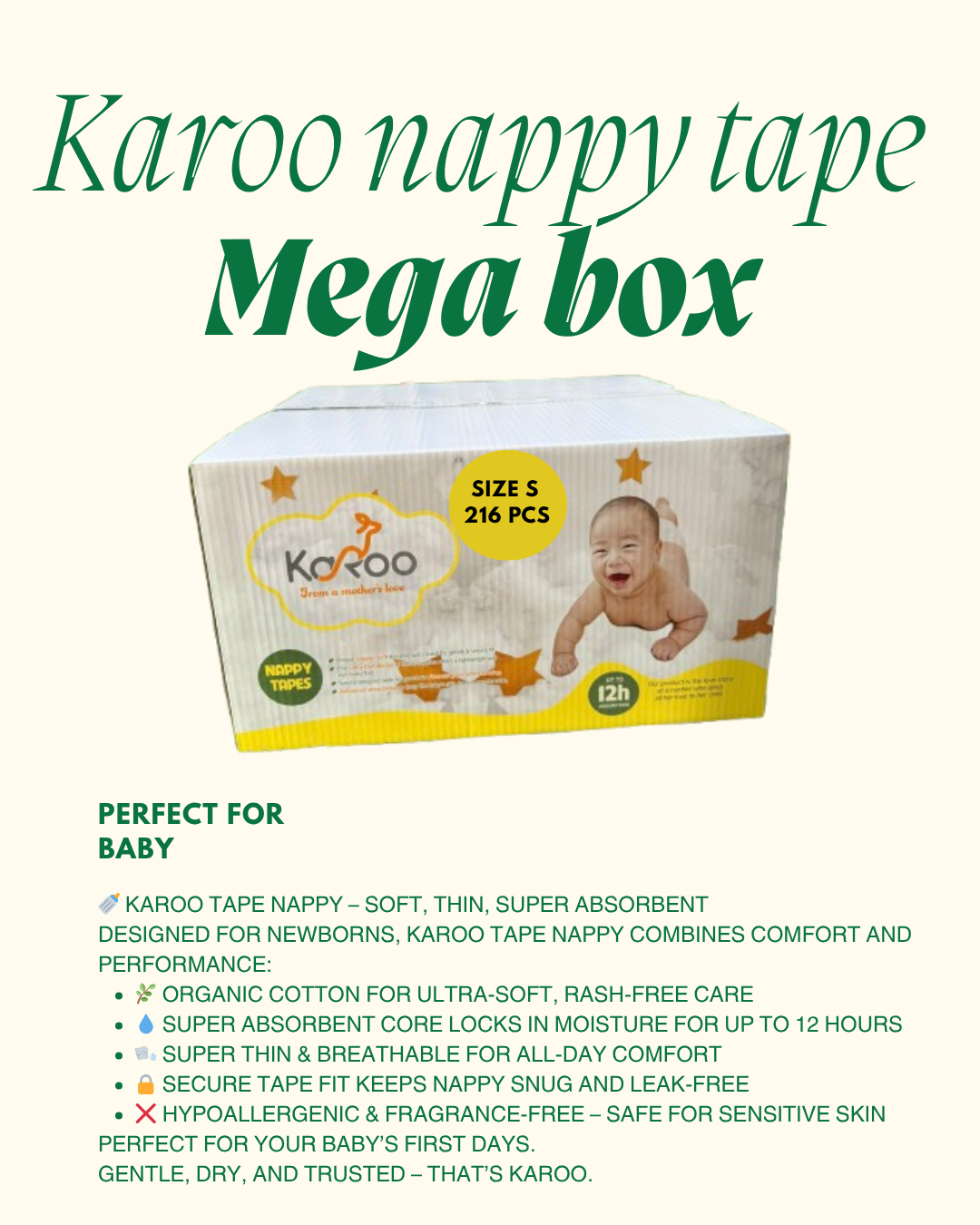 Karoo Nappy Tape MEGA box